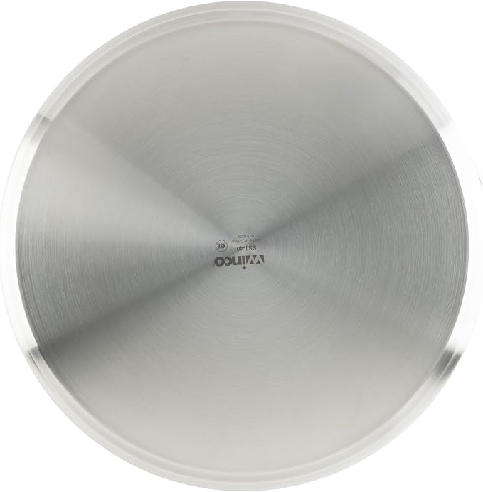 Winware SST-40 Stainless Steel 40 Quart Stock Pot with Cover | Dishwasher safe, Tri-ply heating for even cooking, Secure riveted handles, Great for Stocks, Soups, Pasta and Batch Cooking