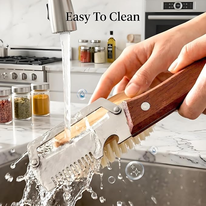 2 Pack Multifunctional Vegetable Peeler, 3-in-1 Peelers For Kitchen with Bottle Opener, Sharp Stainless Steel Swivel Blade, Wooden Handle, For Vegetables or Fruits that Need to Be Peeled