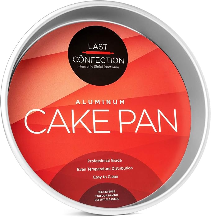 10" x 2" Round Cake Pan, Anodized Aluminum Cake Pan Baking Tin Mold, Professional Bakeware