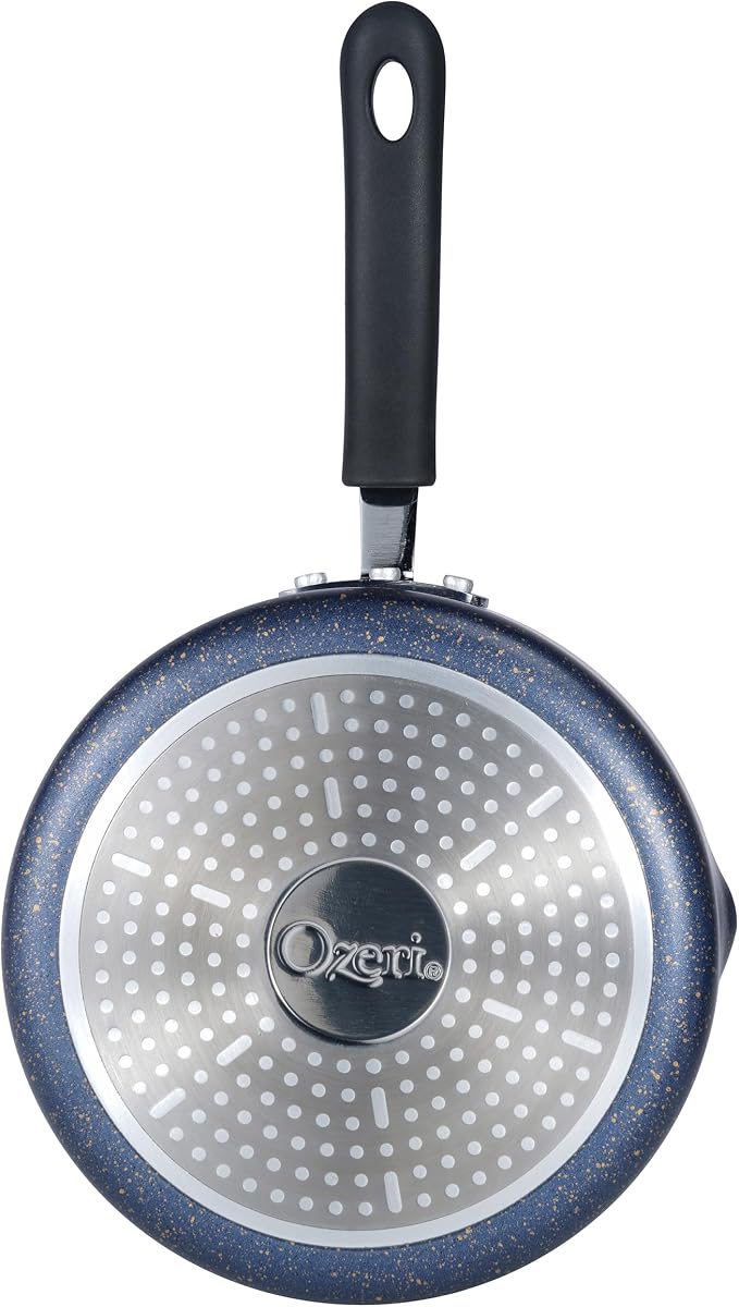 The All-In-One Stone Saucepan and Cooking Pot By Ozeri | Utilizes A Stone-derived Coating From Germany That Is 100% Free of APEO, GenX, PFBS, PFOS, PFOA, NMP and NEP