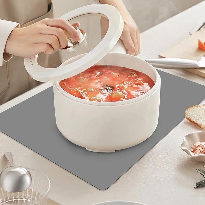 Silicone Placemats, Food-Grade Non-Slip Waterproof, Dining, Countertop Protector, Kitchen Counter Mat, Heat Resistant, Baking mat Dishwasher Safe
