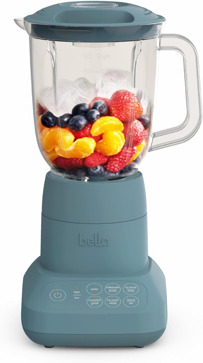 bella Fits-anywhere™ Flip & Store Blender, 48 oz, 520W, Surf