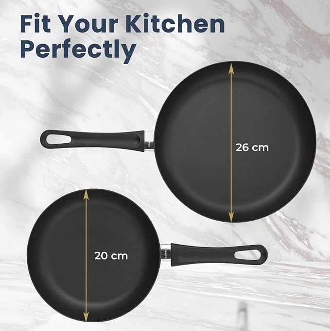 Scanpan Classic 2 Piece 10 and 8 Inch Fry Pan Set