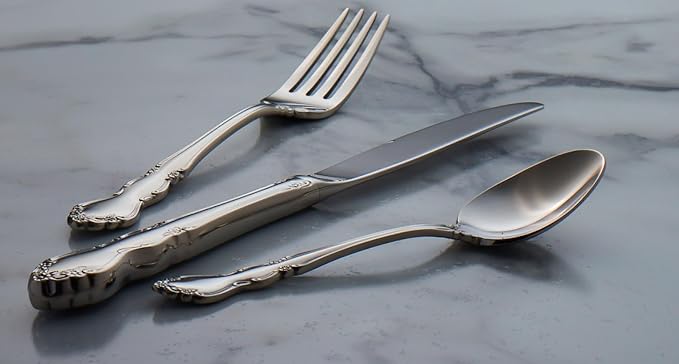Oneida Dover 20-Piece 18/10 Silverware Set for 4, Flatware | mirror finish, dishwasher safe | includes knives, forks, and spoons | cutlery set for kitchen and dining
