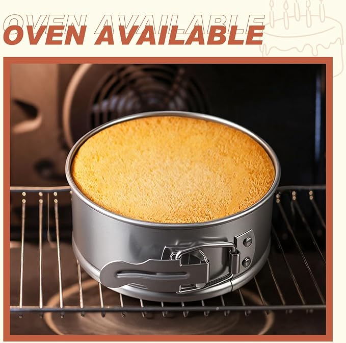 8 Pcs 4 Inch Springform Pan for Baking Mini Cheesecake Pans with Removable Bottom Nonstick Leakproof Round Cake Mold Spring Form Molds for Mini Cheesecake Pizza and Quiches (Stainless Steel)