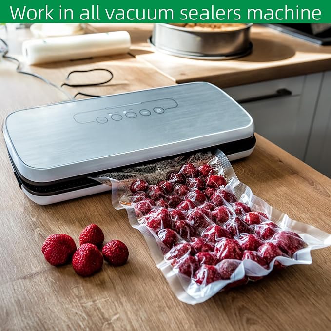 50 Count 11" x 16" Vacuum Sealer Bags,Great for Food Storage Vaccume Sealer PreCut Bags