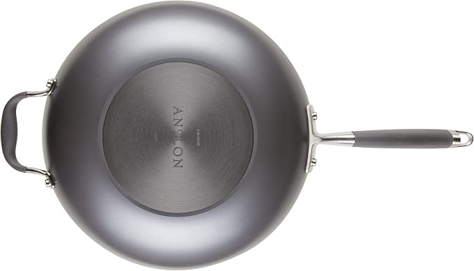 Anolon Advanced Home Hard-Anodized Nonstick Ultimate Pan with Lid and Helper Handle, Non Stick Frying Pan, 12-Inch, Moonstone
