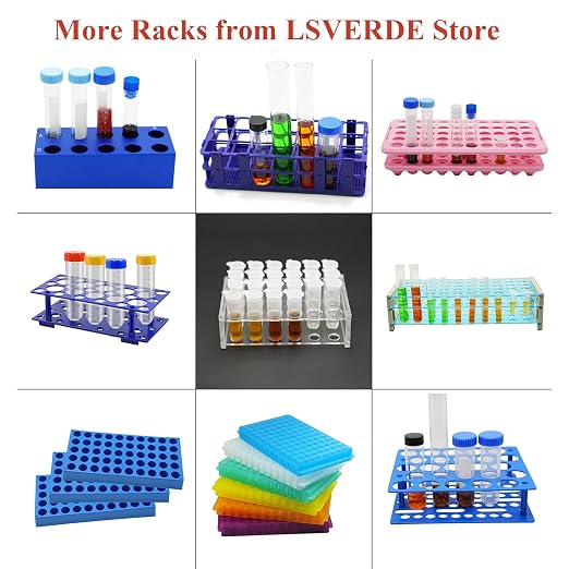 1 Pcs Aluminum Cooler Cooling Block PCR Test Tube Rack 12 Wells for 10/15mL | 16mm Hole Diameter for PCR/Microcentrifuge Tubes; Enzymes, RNA, Reagents, and Temp-sensitive Samples in Cold Prep (Blue)