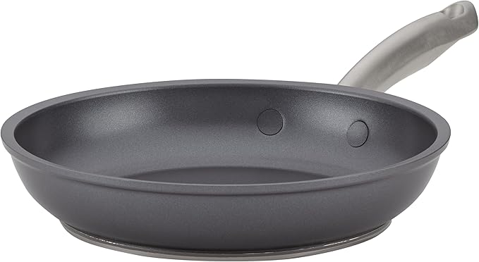 Anolon Accolade Forged Hard Anodized Nonstick Frying Pan/Skillet, 8 Inch, Moonstone Gray