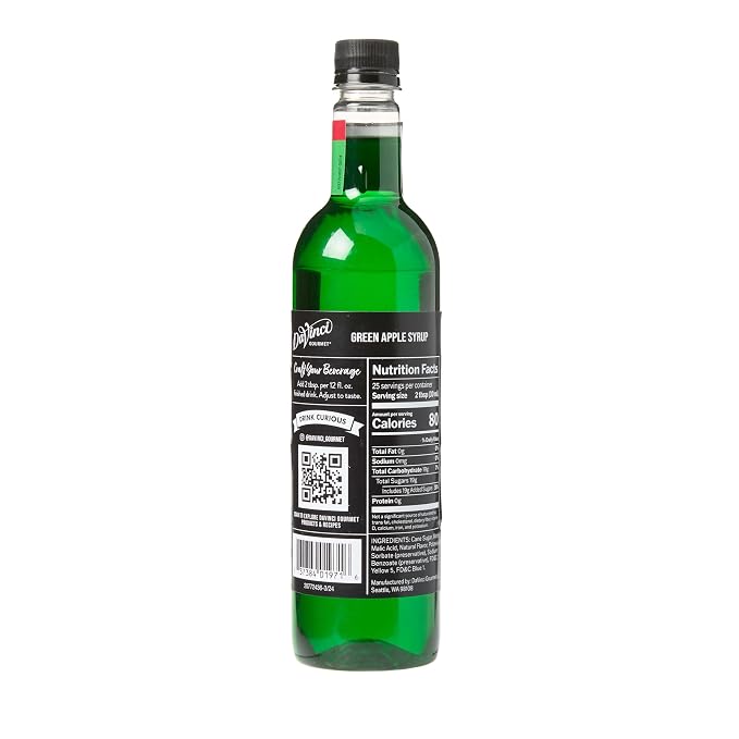 DaVinci Gourmet Green Apple Syrup, 25.4 Fluid Ounces (Pack of 4)