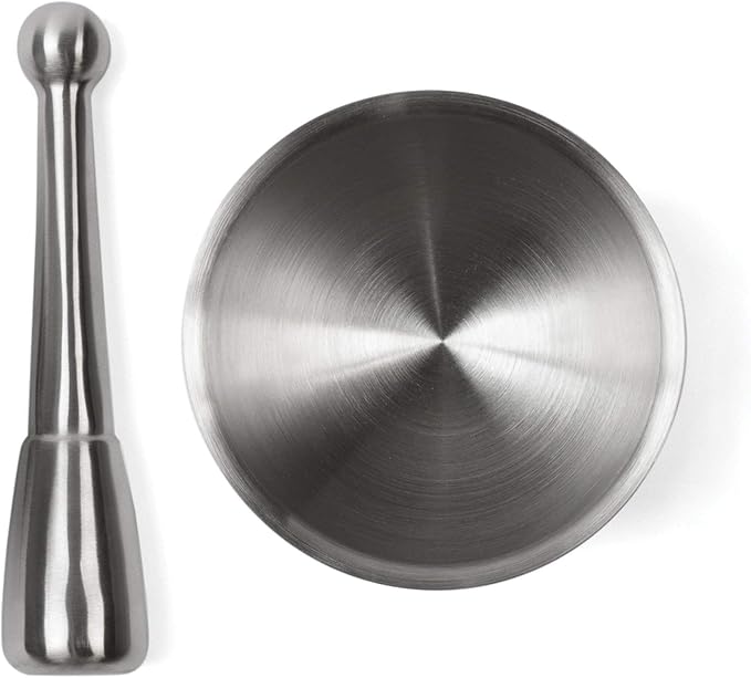 Fox Run Mortar and Pestle, Stainless Steel
