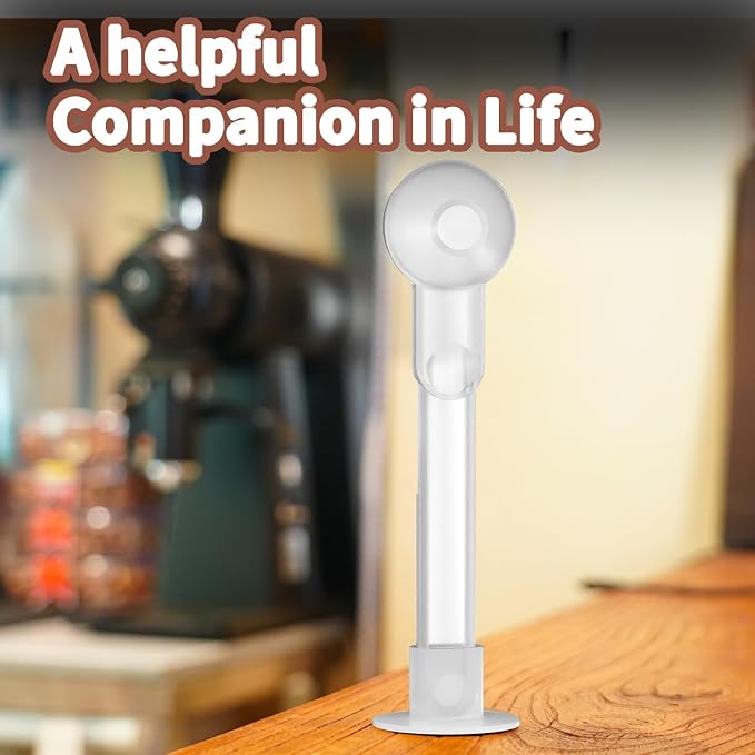 Coffee Scoop with Funnel for Ground Coffee, Protein Powder & Tea, 2 Tbsp | Mess-Free Scoop Funnel for Reusable K-Cup, Countertop Design for Home & Office, Handy Long Handle, Easy to Clean, 2-Pack