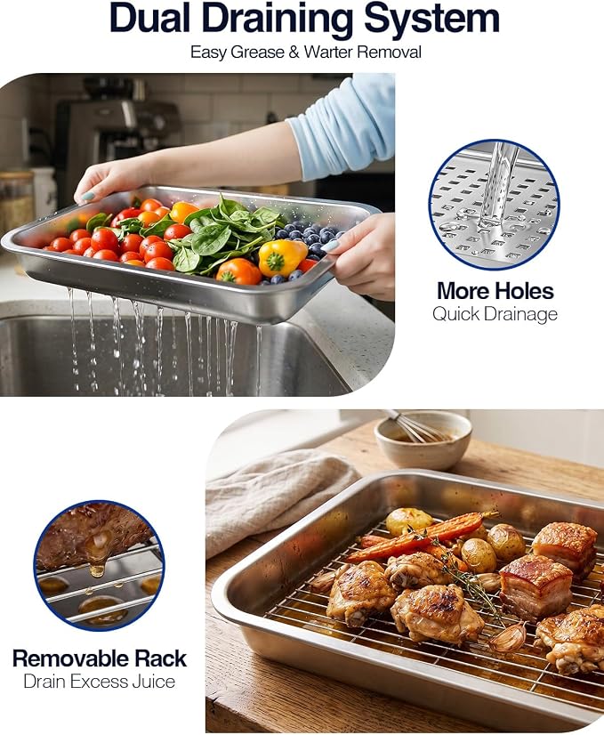 Pro 6 in 1 Grill Prep Tray and Carry System, Large Grilling Prep and Serve Trays with Lid and Cutting Board, Deep Meat Marinating Container as BBQ Grilling Gift, Pro Series, XL