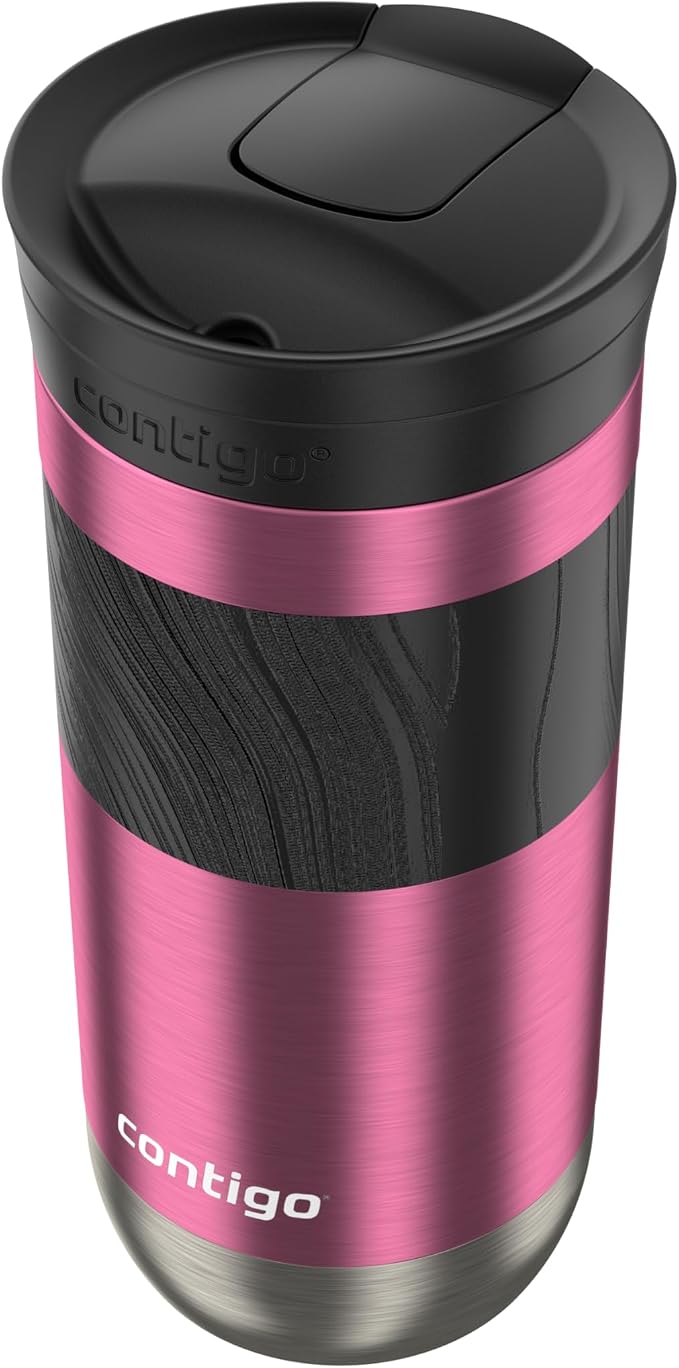 Contigo Byron 2.0 Travel Mug 16 oz Azalea,(Pack of 4)