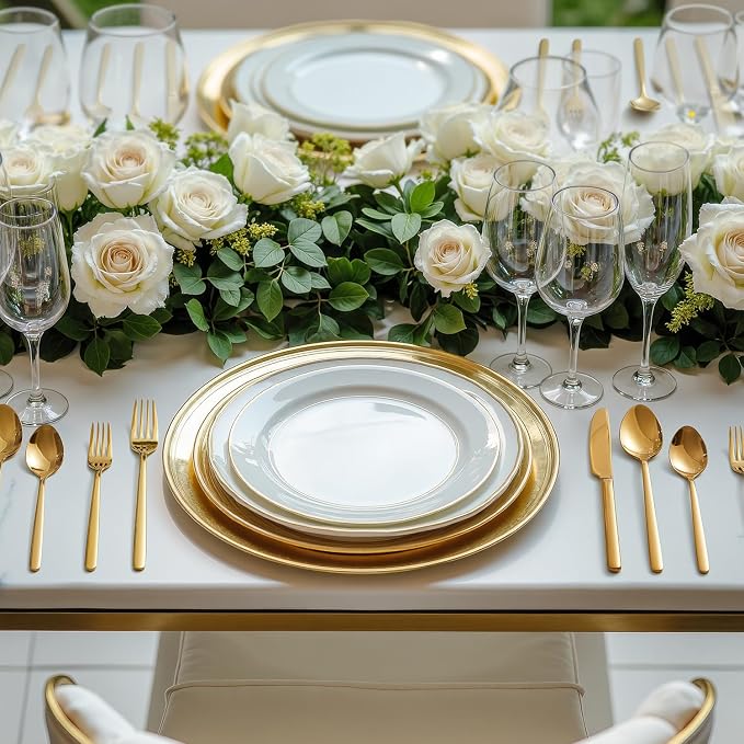 Gold Silverware Set, 20 Piece Flatware Cutlery Set for 4, 18/10 Stainless Steel Silverware Mirror Polished Dishwasher Safe for Home, Restaurant, Wedding, Party(Gold, 20 pieces for 4)