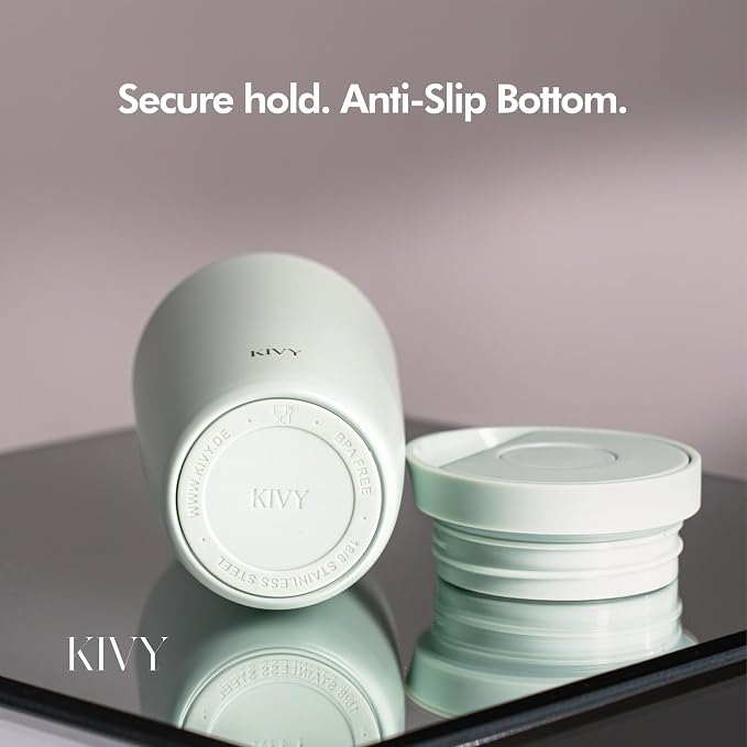 KIVY Travel Coffee Mug Tumbler [24h Cold | 6h Hot] Insulated Coffee Tumbler Stainless Steel - Leak Proof Coffee Travel Mug - 16oz Insulated cup to go for hot & cold drinks - Cups for Women & Men