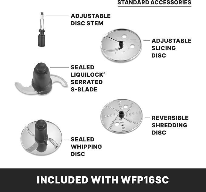 Waring Food Processor with 4-Quart Capacity & Continuous-Feed | 4-Quart Capacity, 2 Horsepower Motor, Continuous-Feed Food Processor
