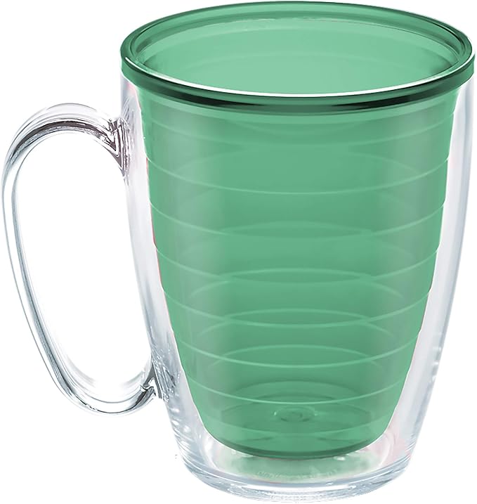 Tervis Clear & Colorful Tabletop - Bayou View Collection Made in USA Double Walled Insulated Tumbler Travel Cup Keeps Drinks Cold & Hot, 16oz Mug - 4pk, Assorted Pastels | Made in USA, Double-wall Insulated, Coffee & Matcha Stays Hot, Shatterproof, BPA...