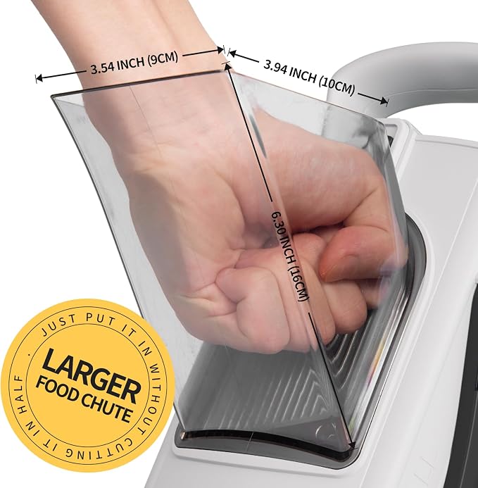 Safe Mandoline Slicer for Kitchen, 6 in 1 Vegetable Chopper, Potato Slicer | Safe Mandoline Slicer, French Fry Cutter, Potato Slicer, Food Chopper, Adjustable Thickness 0.1-8 mm with Brush
