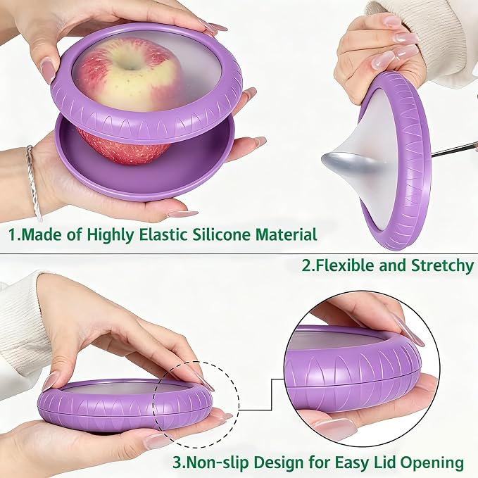 T-Raputa Avocado Saver and Onion Storage - Reusable refrigerator Avocado storage containers - is the storage Apples, Tomatoes, Tomato,Lemon, potato for Ideal