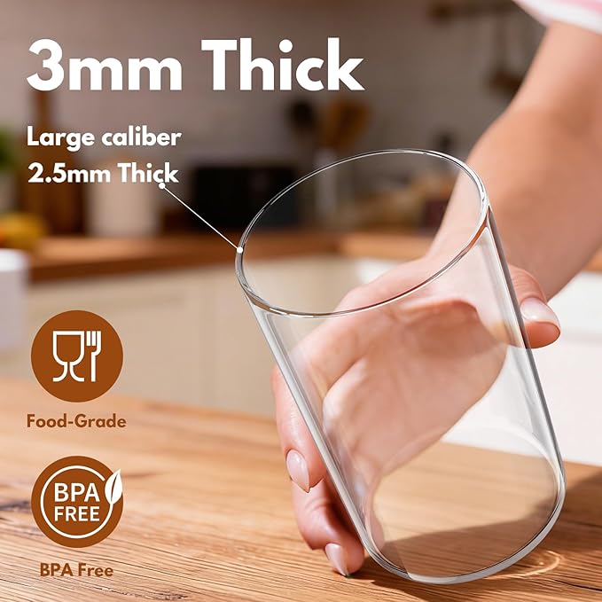 5 Pack MultiSize Glass Jar with Lid, Coffee Storage Canister for Candy | Seal, BPA-Free, Bamboo Lid, Coffee Bar Accessories, for Coffee Beans, Creamer, Salt, Overnight Oats, Brown sugar, Candy, Tea