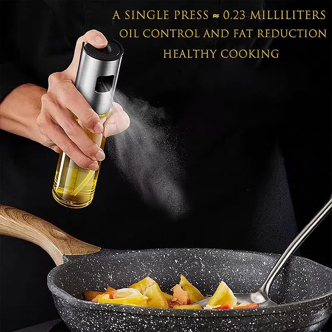 Oil Sprayer for Cooking,Olive Oil Spritzer,Olive Oil Spray Bottle for Salad, BBQ, Kitchen Baking, Roasting (100ml) (1)