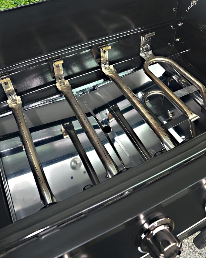 CaptainGrill Grease Tray with Catch Pan - Dyna Glo Grill Replacement Parts | Universal Stainless Drip Pan for Gas Grill Models from Dyna Glo, Nexgrill, Expert Grill, Kenmore, BHG and More(Width 30"-36")