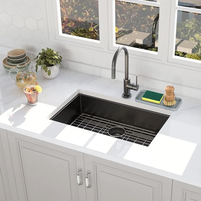Kitchen Sink Organizer Tray,2 Pack Silicone Sponge Holder for Sink Bathroom | Silicone Soap/Sink/Drip Tray, Small Mats for Kitchen Counter, Soap Dish Tray for Dispenser Bottle, Dishwashing Accessories