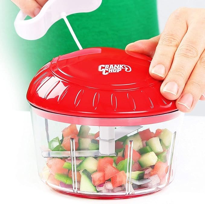 Food Chopper & Processor, Dice Vegetables, Garlic, Onions | Vegetables, Onion, Garlic, Perfect for Homemade Salsa