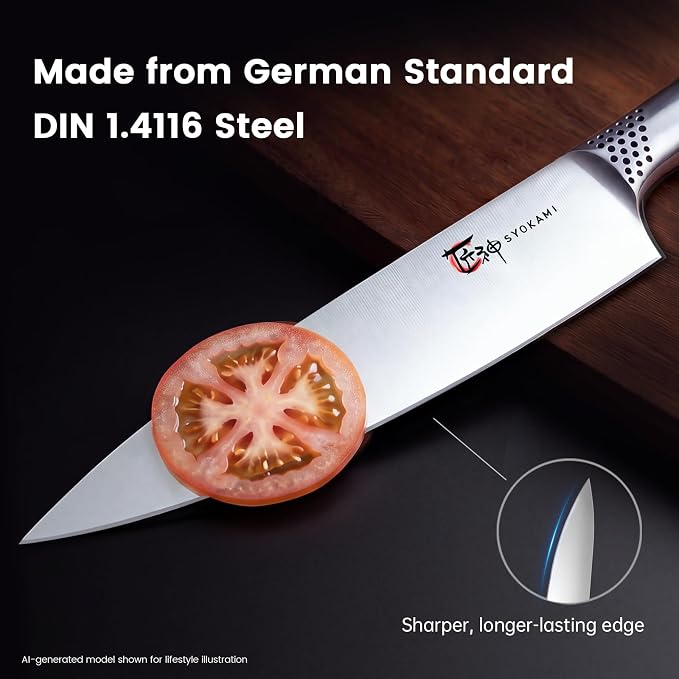 2026 Upgrade Japanese Kitchen Knife Set with Torii-Style Block | 14-Pieces Knife Set for Kitchen, German DIN1.4116 Steel, Ergonomic Handle, Sharp Edge, Magnetic Knife Holder, Ideal Gift