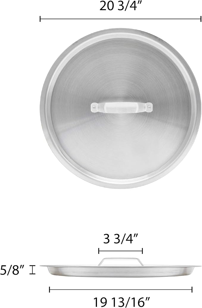 Thunder Group Stock Pot Lid, 100 Quart, Silver