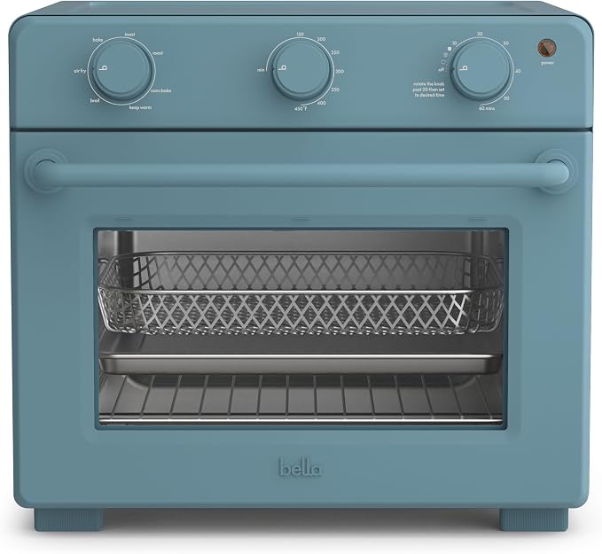 bella 6 Slice Toaster Oven With Air fryer, Surf