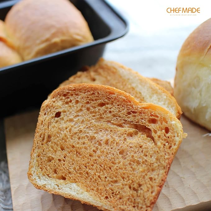 CHEFMADE Bread Loaf Pan, Nonstick Meatloaf Medium Pan, 4.5" x 8.5", Set of 2