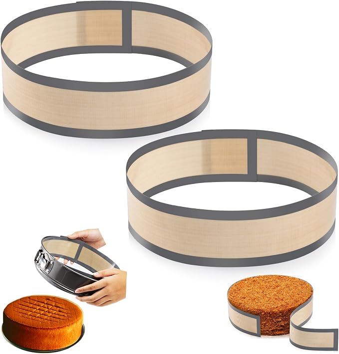 Non Sick Silicone Baking Mat for Springform Pan, Prevent cake from Sticking to Side, Easy Clean Silicone mat for Cheesecake Pan