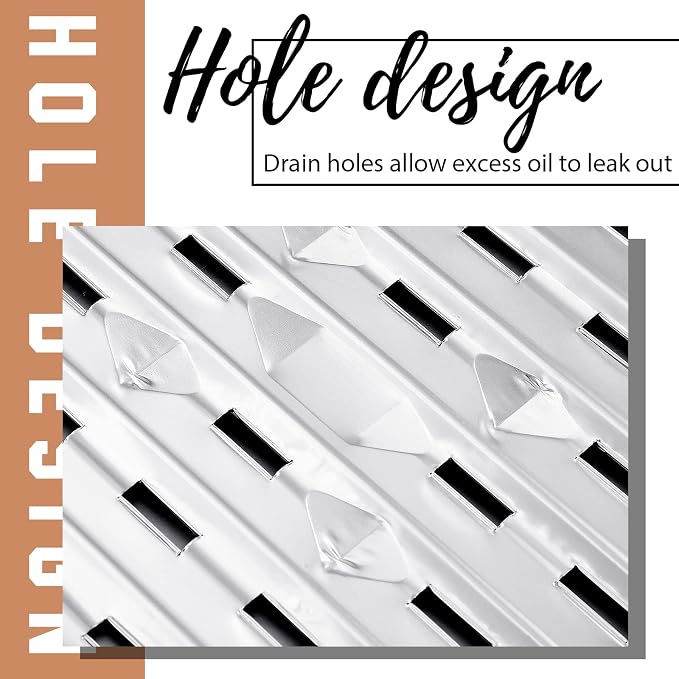 50 Pack Aluminum Grill Pans 9x13 Inch, Broiler Pans for Oven, Disposable Aluminum Grill Liners with Holes with Ribbed Bottom Surface for BBQ Foil Drip Roast Trays