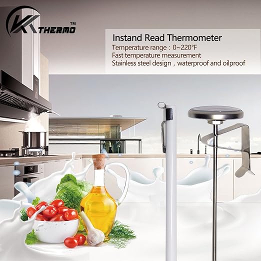 Instand Read 2-Inch Dial Thermometer(2 Pack),Best for The Coffee Drinks,Chocolate Milk Foam