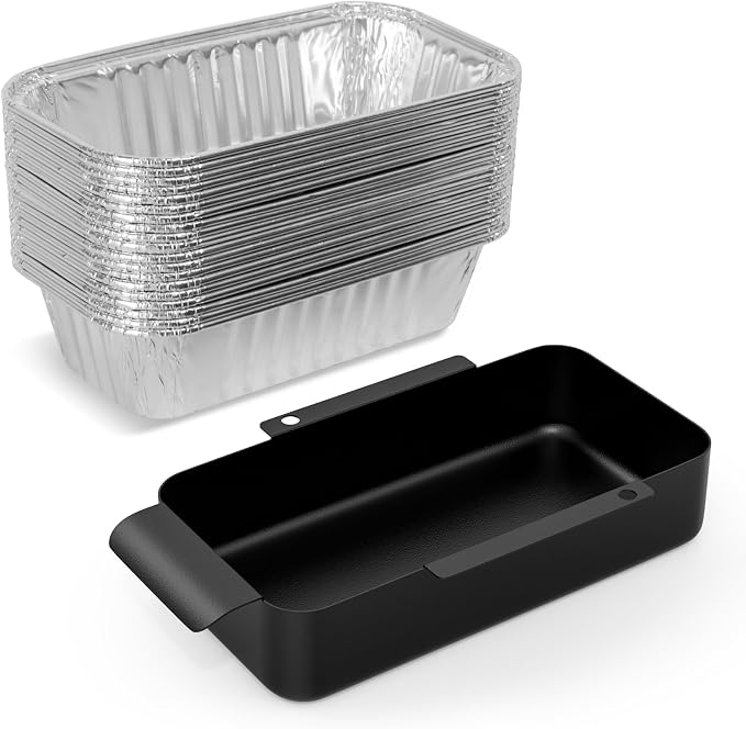 9328812P06 Drip Tray Liners & G416-0015-W1 G325-5703-W1 Grease Pan for CharBroil Grill Replacement, Grease Catcher with 20 Pack Foil Grease Tray for CharBroil Performance 463365021 463448021