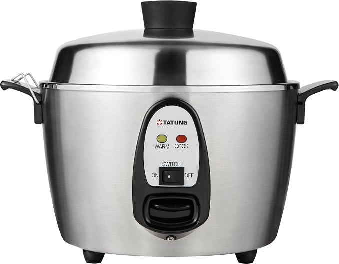 Tatung – TAC-06KN(UL) – 6 Cup Multi-Functional Stainless Steel Rice Cooker – Silver