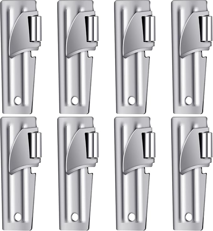 Chumia 8 Pieces P-51 Camping Can Opener Stainless Steel Military Survival Army Backpack Can Opener