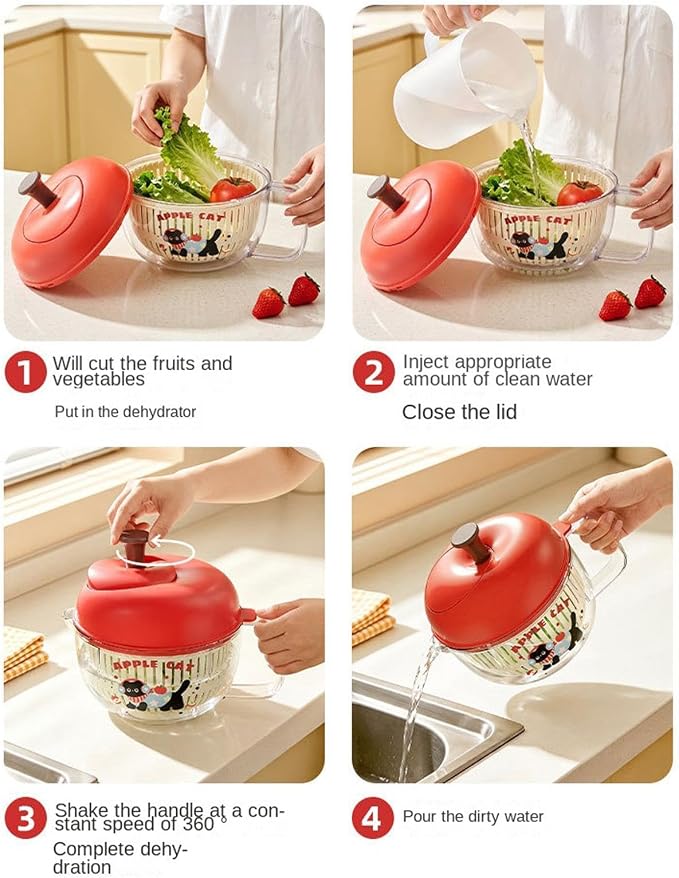 Fruit Washer Compact Draining Kitchen Tool | Vegetables Wash Bowl for Cleaning Vegetables Berry Cheese Kitchen Meal Prep Home Food