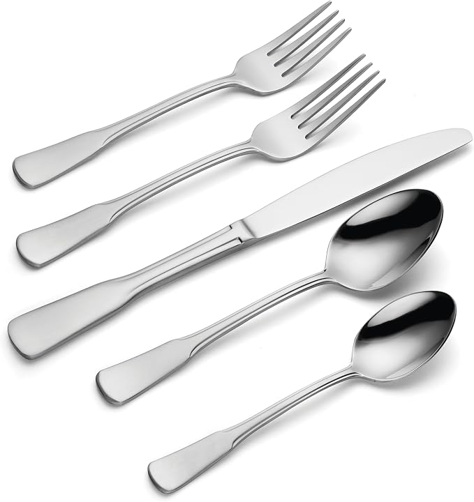 Oneida Colonial Boston 20-Piece Flatware Set, Service for 4, Silver (Pack of 3)