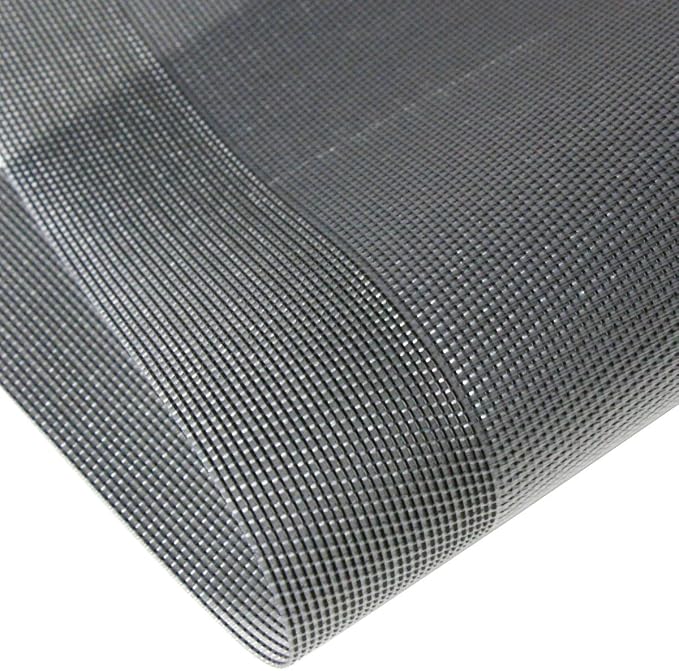 PIGCHCY Modern Elegant Placemats Set of 6 and Table Runner Washable Vinyl Placemats Non-Slip Durable Table mats Sets (6 Placemats+1 Table Runner, Silver)