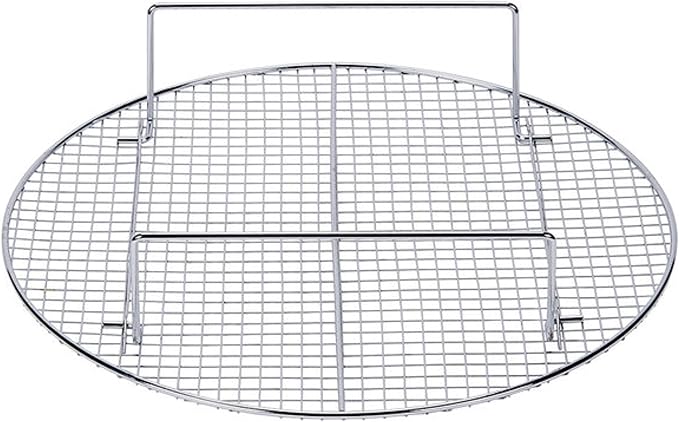 TrueCraftware- 17-3/4” Round Steamer Rack/Cooling Rack Nickel Plated- Steamer Insert for Veggie Fish Seafood Cooking for Cooling Steaming Baking Cooking Lifting Food in Pots Cake Pan Pressure Cooker