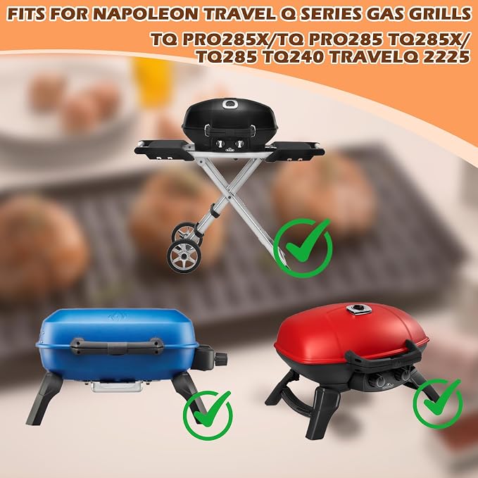 62006 Grill Grease Tray for Napoleon TravelQ TQ285X/TQ285, PRO285-BK, TQ PRO285X/PRO285, TQ240-BL, TQ285-BL-1 Gas Grills, Stainless Steel Grease Catcher Pan for Napoleon TravelQ 285 Sreies, 30-Pack