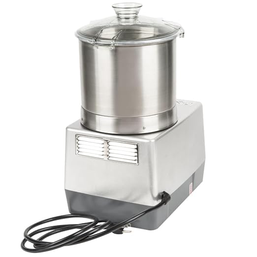Robot Coupe R401B Commercial Food Processor, 1.5 HP, 4.5 Qt Stainless Bowl | Heavy-duty 1725 RPM single-speed chopper machine with smooth S-blade. 1119W, 120V power. Ideal for restaurant & caterer prep