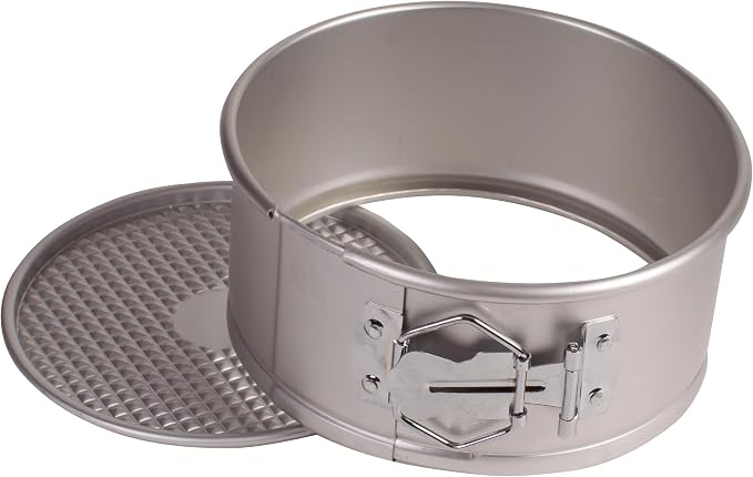 WINCO Springform Pan with Detachable Bottom, 6-Inch, Anodized Aluminum | Easy-release latch, Removable bottom, Great for Cooking, Food Preparation and Restaurant Kitchens