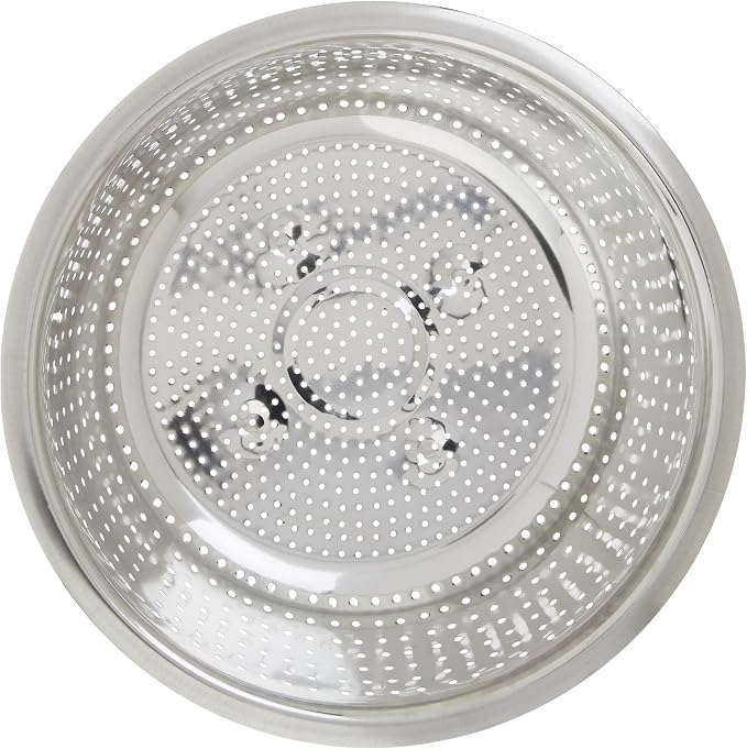 Winco Chinese Colander with 2.5 mm Holes, 11-Inch, Stainless Steel, Medium | Foodservice, Great for Draining Pasta, Rinsing Produce, Straining and Kitchen Prep