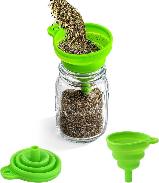 Coloch 30 Pack 4 Oz Glass Mason Spice Jar with Shaker Lids& Labels, Empty Spice Bottle Mini Mason Jars with Airtight Metal Caps and Collapsible Funnel for Herbs & Spices