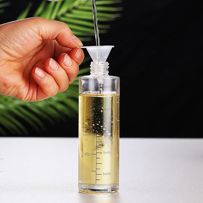 Olive Oil Sprayer for Cooking, 3 oz/90 ml Glass Oil Mister Bottle with Scale, Fine Mist Spray Bottle for Air Fryer, Salad, BBQ, Grill, Roasting, Vinegar and Cooking Oils