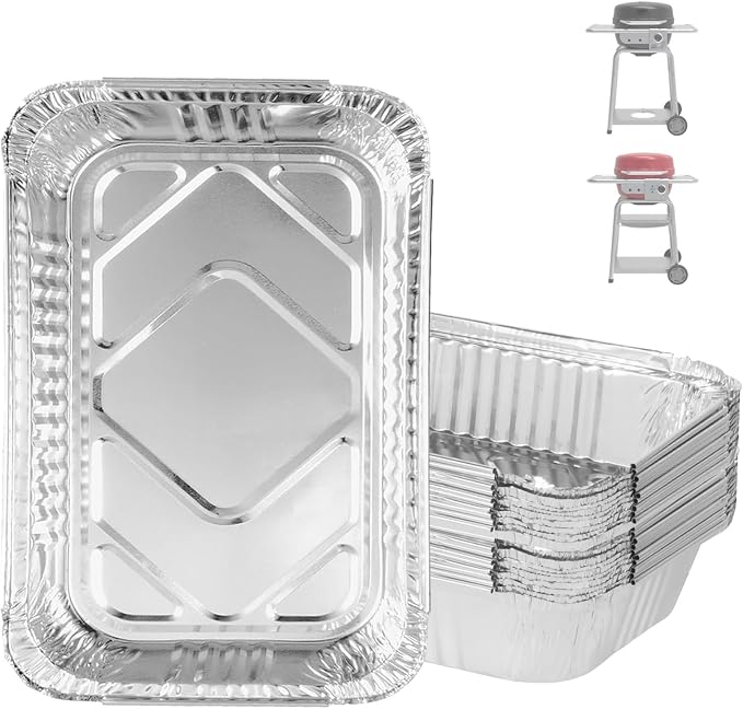 20-Pack Aluminum Disposable Drip Pan for Charbroil Bistro Pro Grill | Grease Catcher Drip Liner for Charbroil Bistro Pro 2025 Years Electric 25302161 25302145 25302146, Collect Cooking Oil